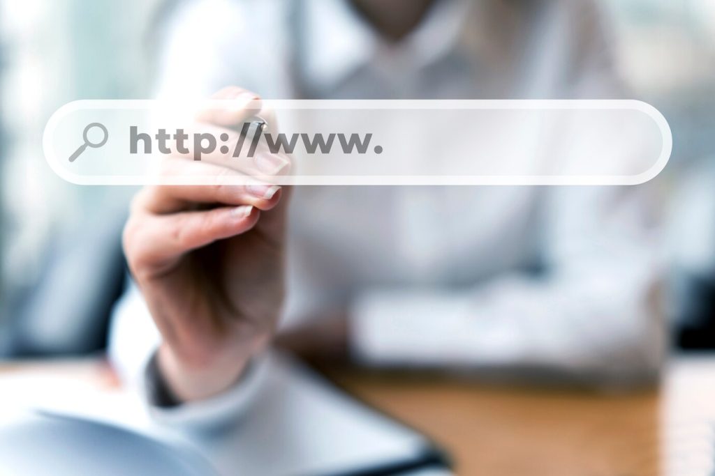 select your small business website domain name