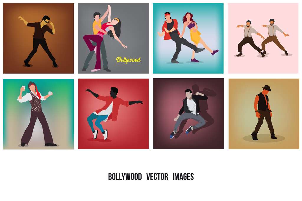 bollywood vector images collection