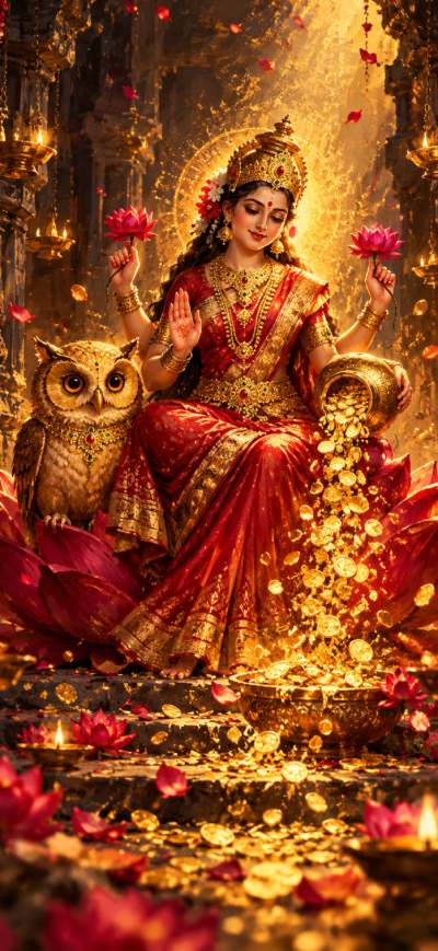 Maa Lakshmi HD Wallpaper